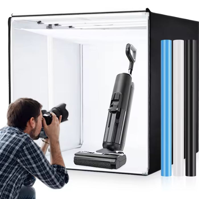 Professionele Fotostudio Lichtbox – Grote Productfotografie Tent met 4 LED Panelen en Dimbare Verlichting