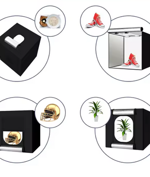 Professionele Fotostudio Lichtbox – Grote Productfotografie Tent met 4 LED Panelen en Dimbare Verlichting