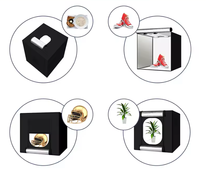 Professionele Fotostudio Lichtbox – Grote Productfotografie Tent met 4 LED Panelen en Dimbare Verlichting