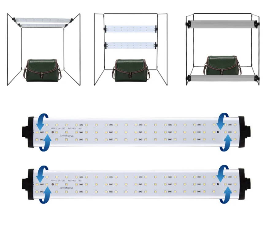 Professionele Fotostudio Lichtbox – Grote Productfotografie Tent met 4 LED Panelen en Dimbare Verlichting