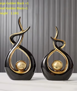 Scandinavisch Keramisch Decoratiebeeld – Moderne Nordic Woondecoratie voor Woonkamer en Bureau