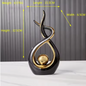 Scandinavisch Keramisch Decoratiebeeld – Moderne Nordic Woondecoratie voor Woonkamer en Bureau