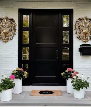 Leeuwenkop Wanddecoratie – Luxe Wandsculptuur van Resin met Gedetailleerd Reliëf