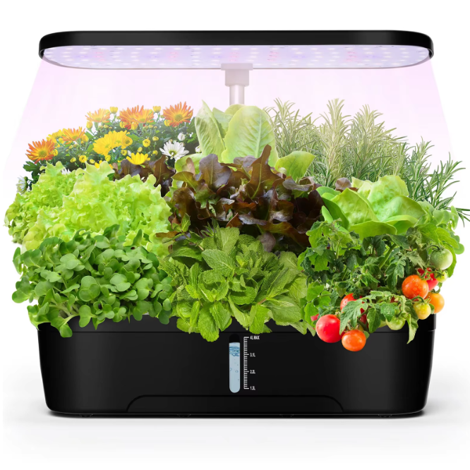 Hydroponische Kruidentuin met LED Groeilamp – Indoor Kweek Systeem met Timer en Waterreservoir