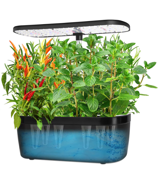 Hydroponische Kruidentuin met LED Groeilamp – Indoor Kweek Systeem met Timer en Waterreservoir