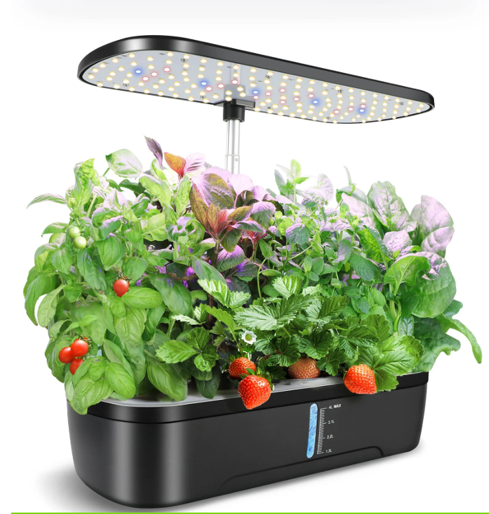 Hydroponische Kruidentuin met LED Groeilamp – Indoor Kweek Systeem met Timer en Waterreservoir