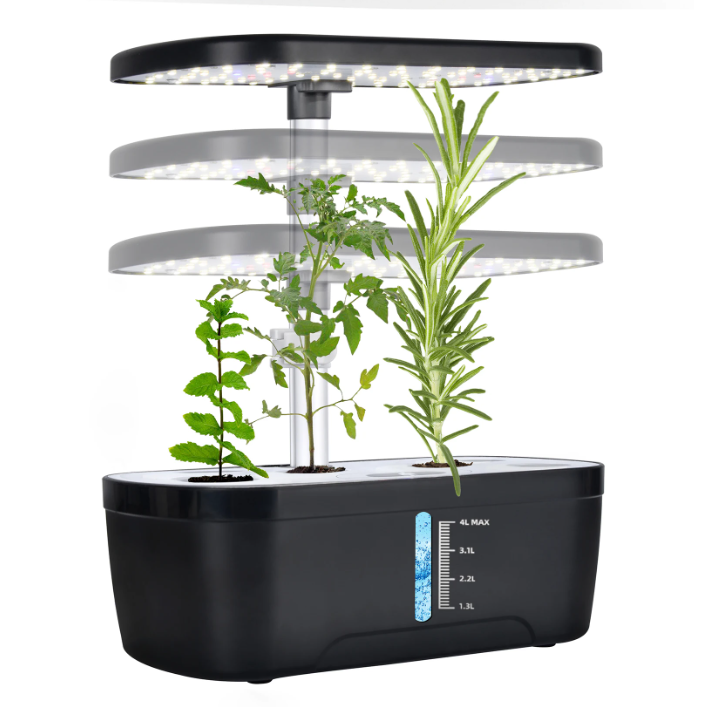 Hydroponische Kruidentuin met LED Groeilamp – Indoor Kweek Systeem met Timer en Waterreservoir