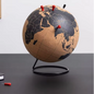 Kurken Wereldbol Memo Bord – Decoratieve Globe Prikbord voor Bureau en Reisherinneringen