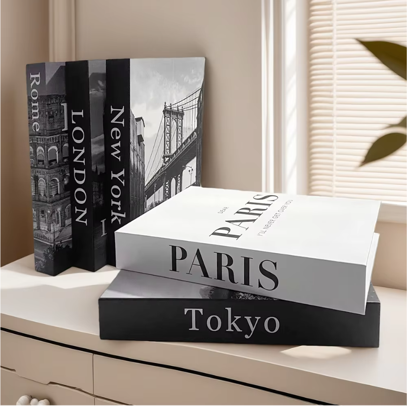 Decoratieve Nep Boeken Opbergbox – Designer Coffee Table Boek Decoratie