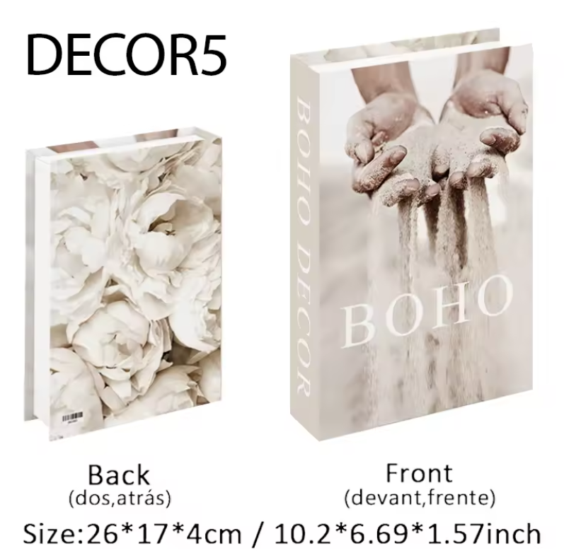 Decoratieve Nep Boeken Opbergbox – Designer Coffee Table Boek Decoratie