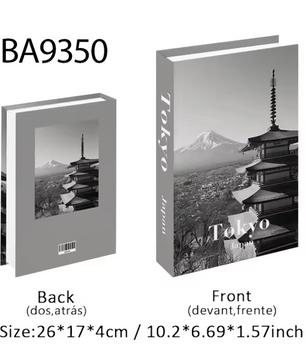 Decoratief Nepboek met Opbergruimte – Luxe Open Fake Book Opbergdoos voor Salontafel, Kast en Interieurdecoratie