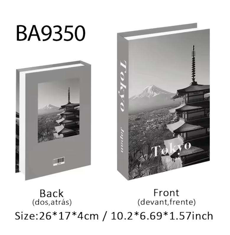 Decoratief Nepboek met Opbergruimte – Luxe Open Fake Book Opbergdoos voor Salontafel, Kast en Interieurdecoratie