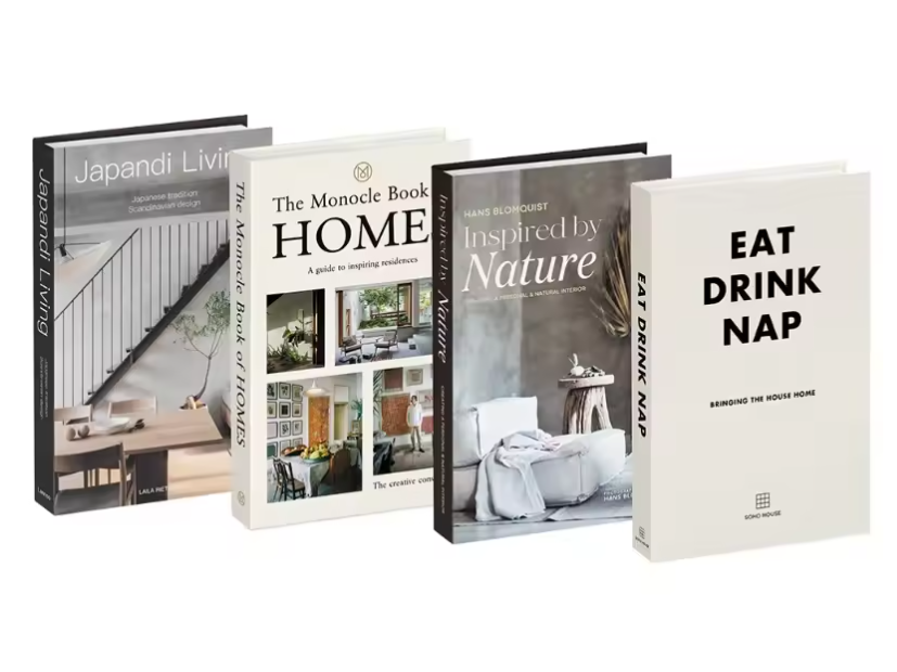 Set van 4 Decoratieve Faux Boeken – Stijlvolle Designer Decoratie voor Salontafel, Boekenkast en Interieur