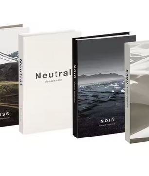 Set van 4 Decoratieve Faux Boeken – Stijlvolle Designer Decoratie voor Salontafel, Boekenkast en Interieur