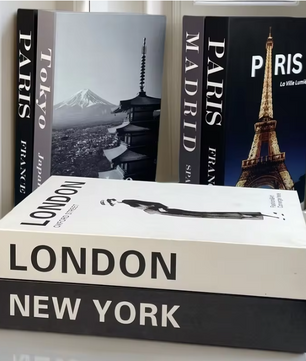 Decoratieve Faux Boek Opbergdoos – Luxe Interieurdecoratie voor Salontafel en Boekenkast