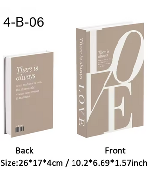 Decoratieve Faux Boek Opbergdoos – Luxe Interieurdecoratie voor Salontafel en Boekenkast