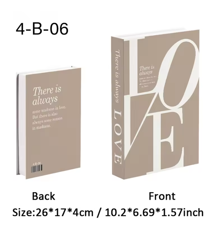 Decoratieve Faux Boek Opbergdoos – Luxe Interieurdecoratie voor Salontafel en Boekenkast