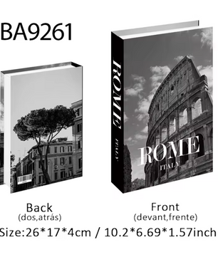 Decoratieve Faux Boek Opbergdoos – Luxe Interieurdecoratie voor Salontafel en Boekenkast