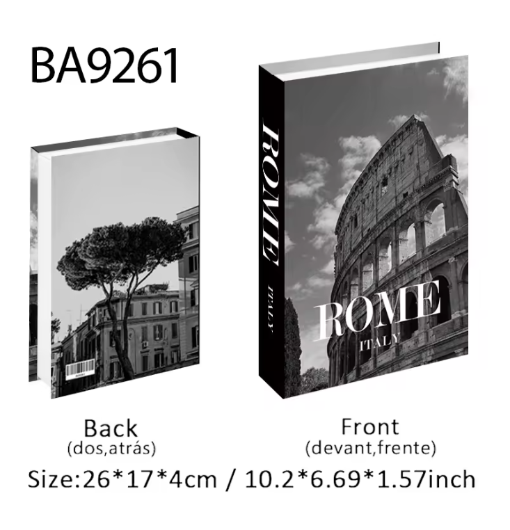 Decoratieve Faux Boek Opbergdoos – Luxe Interieurdecoratie voor Salontafel en Boekenkast