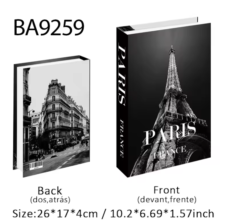 Decoratieve Faux Boek Opbergdoos – Luxe Interieurdecoratie voor Salontafel en Boekenkast