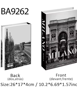 Decoratieve Faux Boek Opbergdoos – Luxe Interieurdecoratie voor Salontafel en Boekenkast