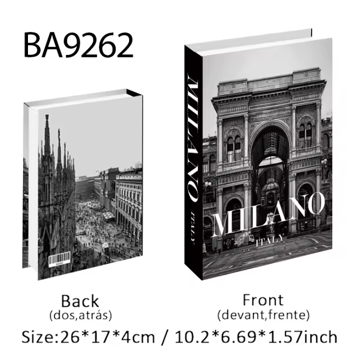 Decoratieve Faux Boek Opbergdoos – Luxe Interieurdecoratie voor Salontafel en Boekenkast