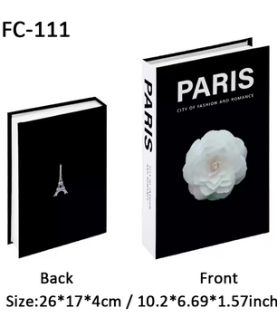 Decoratieve Faux Boek Opbergdoos – Luxe Interieurdecoratie voor Salontafel en Boekenkast