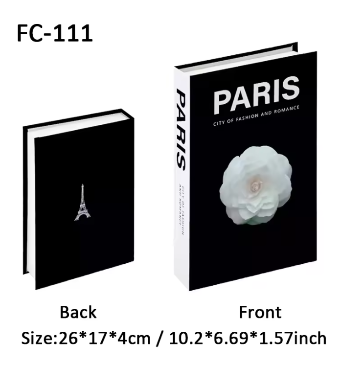 Decoratieve Faux Boek Opbergdoos – Luxe Interieurdecoratie voor Salontafel en Boekenkast