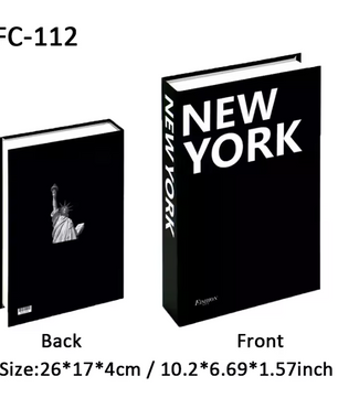 Decoratieve Faux Boek Opbergdoos – Luxe Interieurdecoratie voor Salontafel en Boekenkast