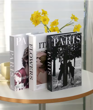 Set van 3 Decoratieve Faux Boeken – Designer Interieurdecoratie voor Salontafel en Boekenkast