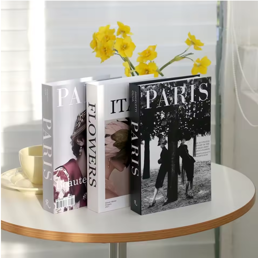 Set van 3 Decoratieve Faux Boeken – Designer Interieurdecoratie voor Salontafel en Boekenkast