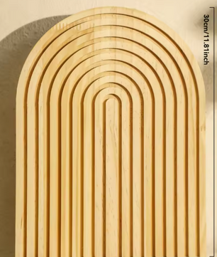 Boho Houten Boog Decoratie – Minimalistisch Geometrisch Ornament voor Tafel of Plank