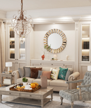 Ronde Wandspiegel met Sunburst Design – Decoratieve Spiegel voor Hal, Badkamer of Woonkamer