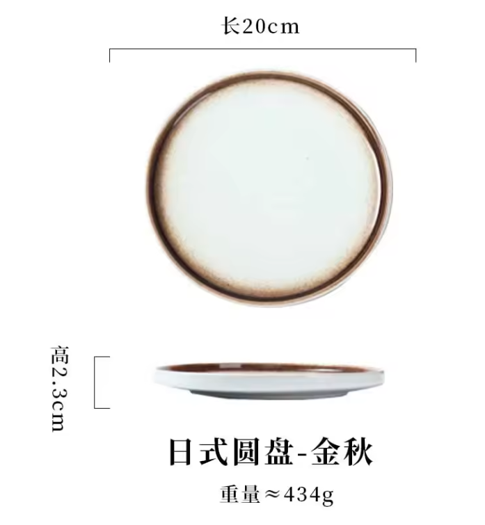 Japanse Keramische Pastabord – Steakbord voor Pasta en Hoofdgerechten