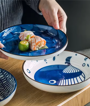 Japanse Keramische Serveerplaat – Creatieve Turnip Schaal voor Serveren en Presenteren