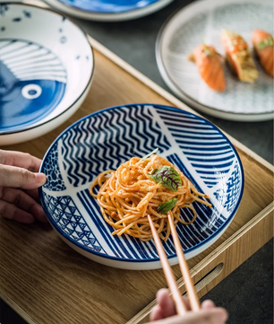 Japanse Keramische Serveerplaat – Creatieve Turnip Schaal voor Serveren en Presenteren