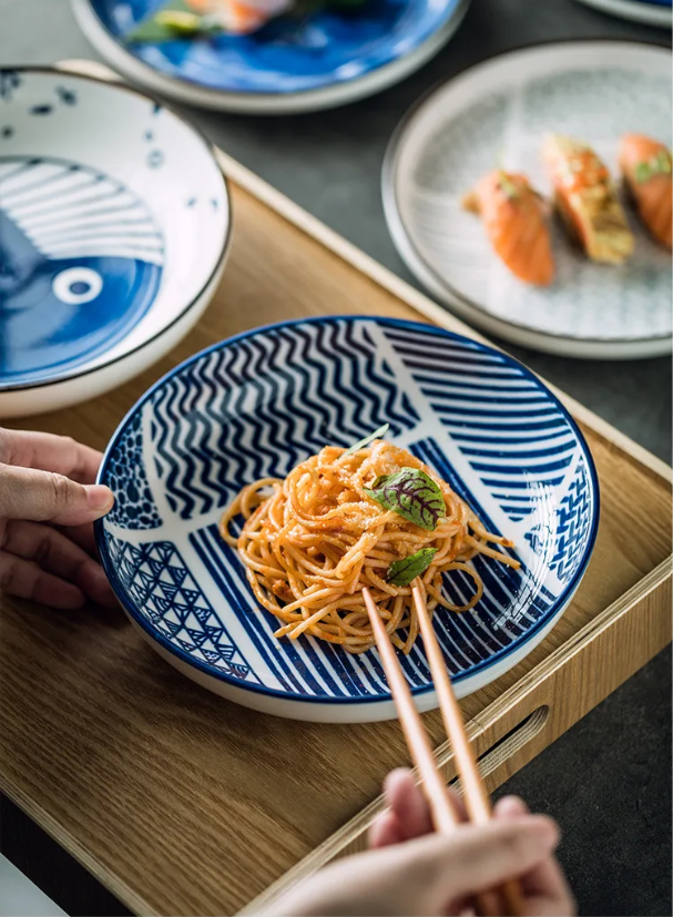 Japanse Keramische Serveerplaat – Creatieve Turnip Schaal voor Serveren en Presenteren