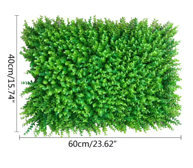 Set van 12 Kunsthaag Panelen – Kunst Buxus Wandpanelen voor Groene Wanddecoratie