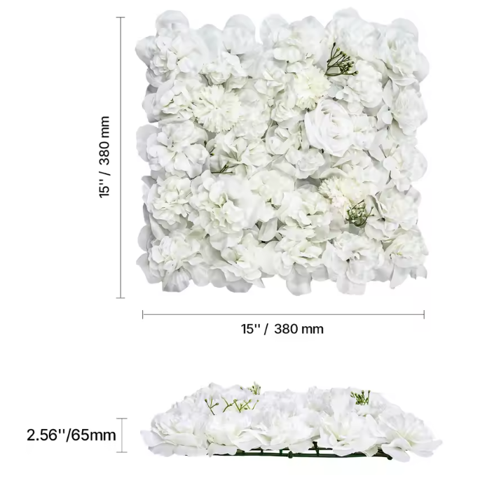 Set van 12 3D Kunsthaag Wandpanelen – Groene Buxus Plantwand voor Privacy en Decoratie