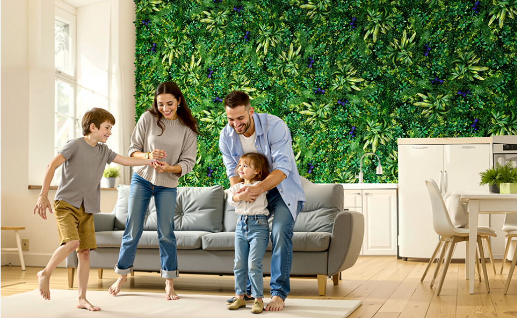 Set van 12 3D Kunsthaag Wandpanelen – Groene Buxus Plantwand voor Privacy en Decoratie