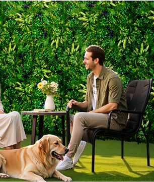 Set van 12 3D Kunsthaag Wandpanelen – Groene Buxus Plantwand voor Privacy en Decoratie