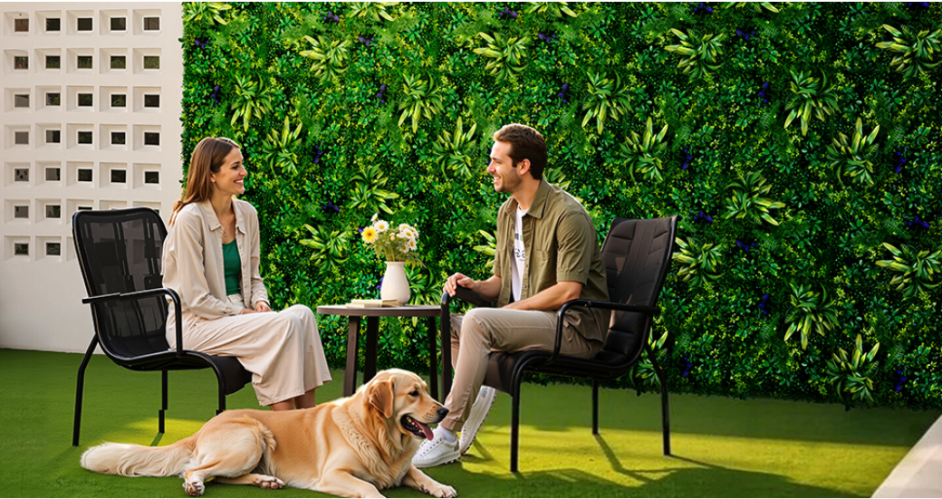 Set van 12 3D Kunsthaag Wandpanelen – Groene Buxus Plantwand voor Privacy en Decoratie