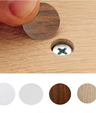 Set van 54 Zelfklevende Schroefgat Stickers – Houten Meubel Afdekdopjes