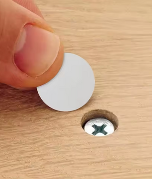 Set van 54 Zelfklevende Schroefgat Stickers – Houten Meubel Afdekdopjes