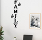 Acryl Spiegel Muursticker “Family” – 3D Letter Wanddecoratie met Vlinders