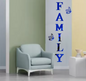 Acryl Spiegel Muursticker “Family” – 3D Letter Wanddecoratie met Vlinders
