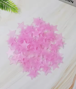 Glow in the Dark Sterren Muurstickers – Lichtgevende Sterren voor Plafond en Kinderkamer