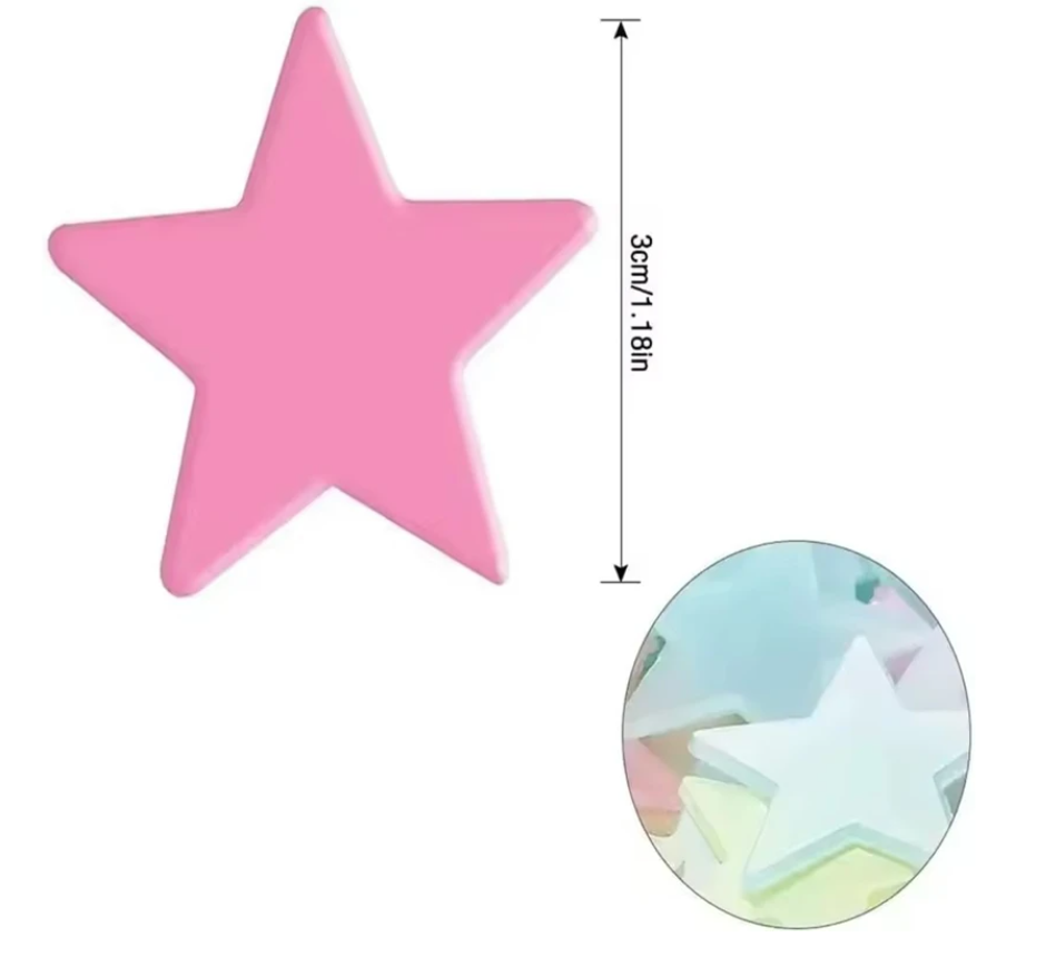 Glow in the Dark Sterren Muurstickers – Lichtgevende Sterren voor Plafond en Kinderkamer