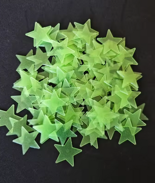 Set van 100 Glow in the Dark Sterren – Lichtgevende Muurstickers voor Plafond en Kinderkamer
