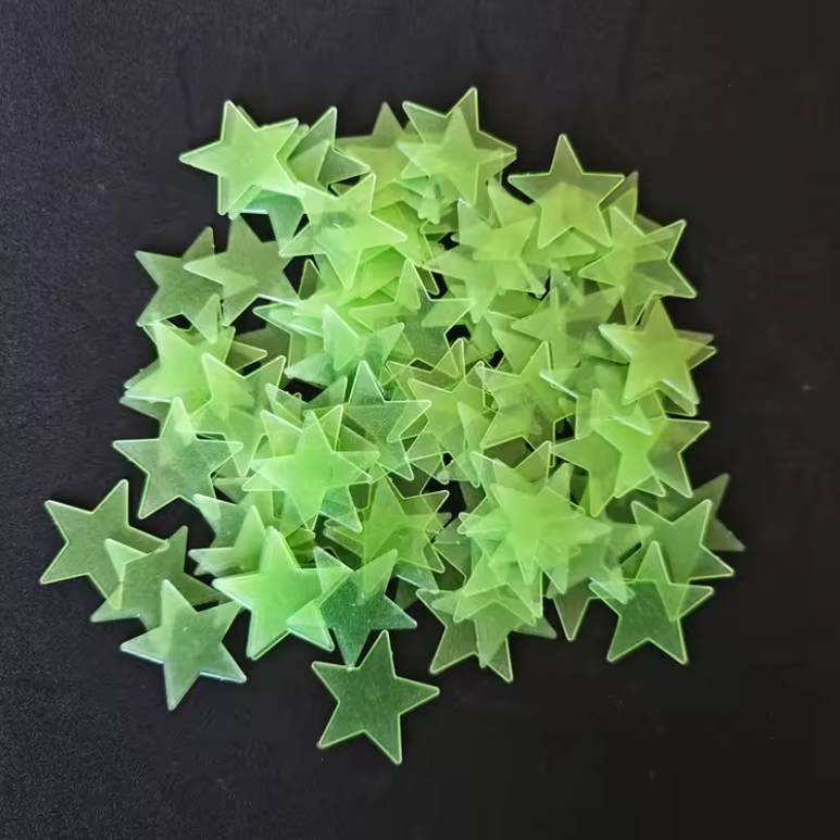 Set van 100 Glow in the Dark Sterren – Lichtgevende Muurstickers voor Plafond en Kinderkamer